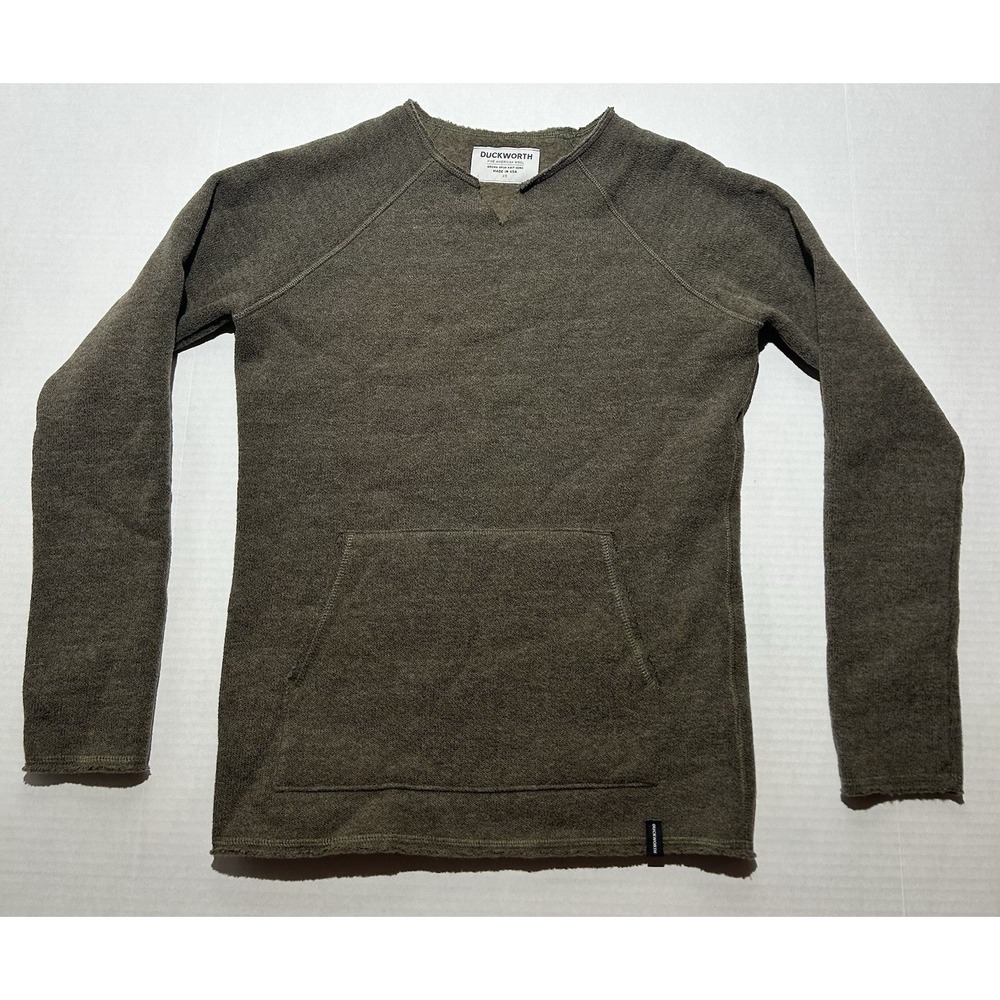 Duckworth Women's Size XS Powder Merino Wool Fleece Sweater Made In USA EUC